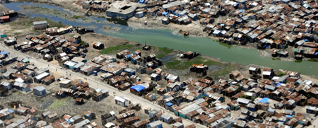 Shacks near Port-au-Prince airport